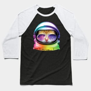 Kitty in Space Baseball T-Shirt